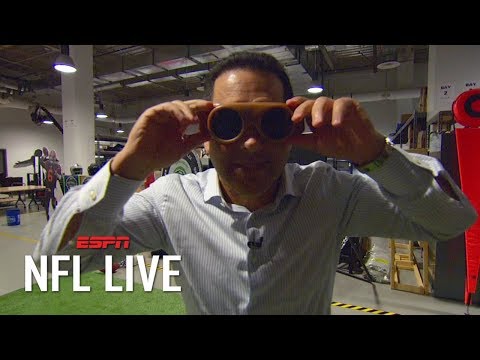 Video: Adam Schefter attempts to catch a pass in 50-year-old receiving goggles | NFL on ESPN