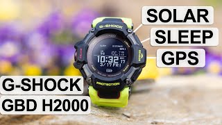 NEW G-SHOCK GBD-H2000 - Solar Powered Fitness Watc