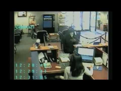 Fearless customer tackles bank robber_Bank deposits. Best of all time