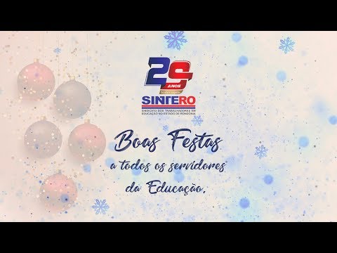 Presidente do SINTERO deseja Boas Festas aos filiados