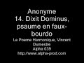 Anonyme - Dixit Dominus - Le Poeme Harmonique Anonyme - Dixit Dominus - Le Poeme Harmonique