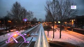 Московский монорельс видео поездки в реальном времени. Трек сделан вручную, только для первого круга Московский монорельс видео поездки в реальном времени. Трек сделан вручную,