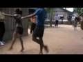 Gymnastics in a Cambodian village