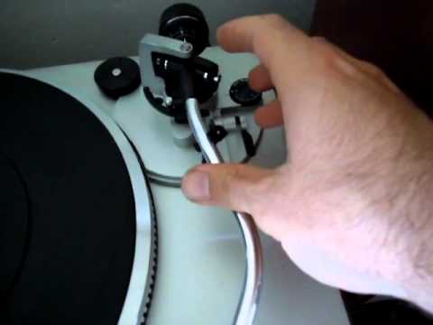 how to adjust turntable