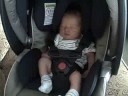 Jonathan in his car seat