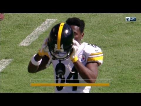 Video: Angry Antonio Brown Tosses Cooler on the Sideline! | Steelers vs. Ravens | NFL Wk 4