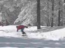 Snowboarding in Troodos - cyprus mountains