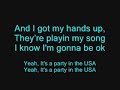 Party in the usa lyrics