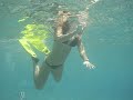 eilatdivers/girl snorkel in Coral Beach Eilat Israel