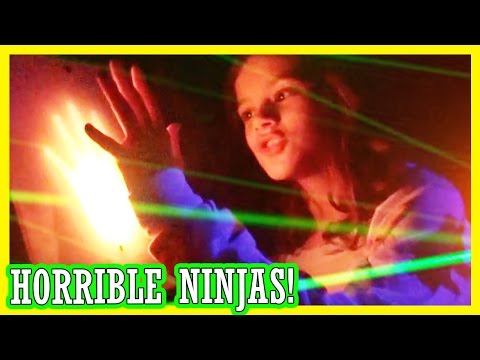 HORRIBLE NINJAS! | LASER MAZE AT THE ARCADE & THE NEW SPONGEBOB MOVIE! | KITTIESMAMA
