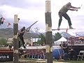 2008 Timbersports Pool A springboards, Blackburn single,