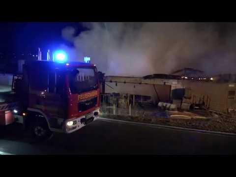 Urbach (Gemeinde im Remstal): Großbrand im Sägewerk
