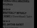 essere serve
[26.11.2004 - registrazione effettuata a roma nell'ambito della rassegna ubusettete]

essere serve
da jean genet
adattmento e regia: fabio massimo franceschelli

interpretazione: anna maria sechi - alessandro margari

www.figlidihamm.org

solange e claire sono le serve che abitano in noi, nelle fantasiose dimensioni private  e poi pubbliche - in cui ci mimetizziamo, dove insceniamo un teatrino di gesti e battute per cercare un finale risolutivo che per� non viene mai, un' illusione di essere-non essere che a lungo andare svuota, denuda, sconfigge.

solange e claire cercano ci� che non hanno (o che forse hanno ma non sanno riconoscere), e questa stressante e impossibile ricerca che si manifesta nella reiterata finzione, le consuma acidamente: pi� imitano pi� si confondono, pi� l'odio sgocciola in un rancore reciproco, una verso l'altra, ognuna verso s� stessa.
� cos� che ogni sera, un po' per volta, le due serve si mangiano l'anima, perch� la nemica (la signora) le ha permeate, si sono lasciate plasmare dai suoi gesti e cos�, perdendola nel reale, la animano nel non reale, la fanno vivere in se stesse e in se stesse  distruggendosi - la distruggono.
queste serve sono dei mostri proprio come noi quando sogniamo dessere questa o quellaltra cosa, dei mostri che ci permettono, come dice genet stesso: 