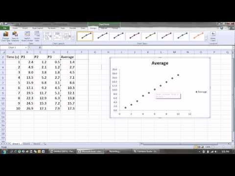 how to draw x-y graph in excel 2007