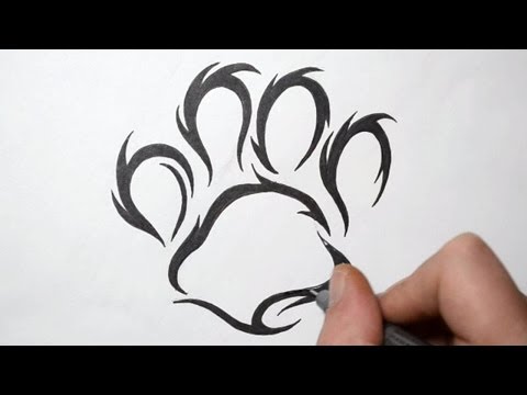 how to draw tribal print