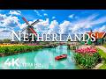 FLYING OVER NETHERLANDS (4K UHD) – SOOTHING MUSIC ALONG WITH ..