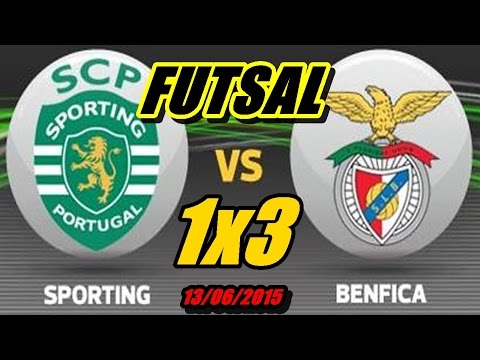 SPORTING x BENFICA Futsal (1x3) Todos Os Golos (jo...