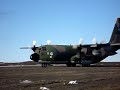 C-130 Hercules despegando de la Base Marambio