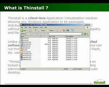 thinstall virtualization suite thinstall virtualization suite