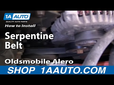 How To Install Replace Serpentine Belt Oldsmobile Alero 99-04 2.4L 1AAuto.com