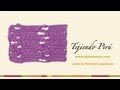 Punto fantasía en crochet # 25: escalera de... Ver Video