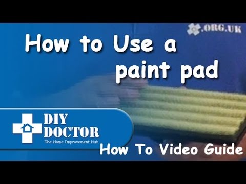 how to paint with a paint pad