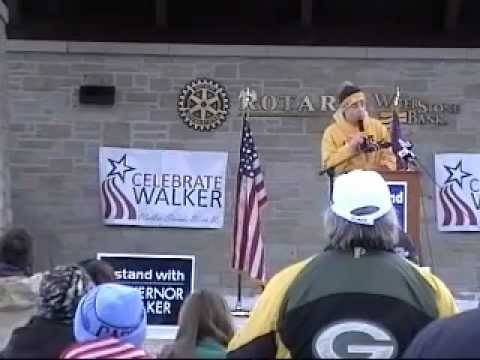 UniversityRepublican - Ethan Hollenberger, Marquette University Republican, Walker Rally, 1/21/12.