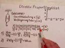 Direkte Proportionalität Direkte Proportionalität