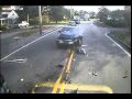 Zderzenie czołowe autobusu z autem (wypadek)