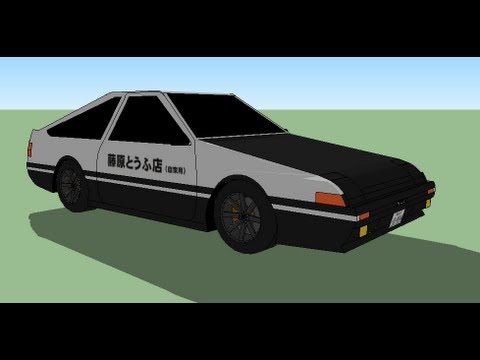 how to draw initial d'cars