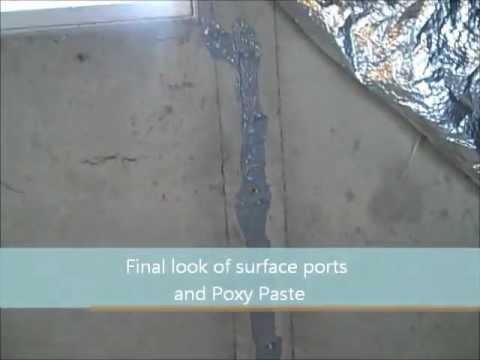 how to repair basement crack leak