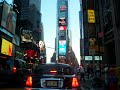 in a taxi on Times Square to Milford Plaza in a taxi on Times Square to Milford Plaza
