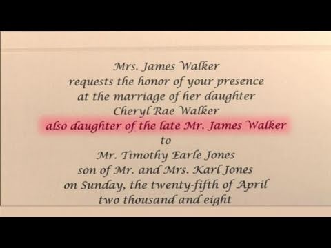how to write wedding invitations