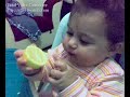 Limon Böyle Yenir - Baby Eating Bitter Lemon Limon Böyle Yenir - Baby Eating Bitter Lemon