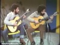 here are a few segments of viernes especial co esteban ( friday special with estaban ) on wciu channel 26 featuring sergio and odair assad - the assad brothers ( duo assad ) - playing classical guitar.

the speech on the beginning is: 
