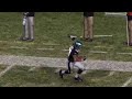 The Rookie is motioned to the outside receiver position and no one covers him!