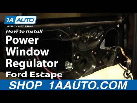 How To Install Replace Rear Power Window Regulator Ford Escape Mercury Mariner 01-07 1AAuto.com
