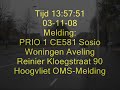 Prio1 Brandweer Hoogvliet CE581 Sosio Woning Reinierkloegstr Prio1 Brandweer Hoogvliet CE581 Sosio Woning Reinierkloegstr