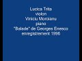 Lucica Trita in Balade de Georges Enesco