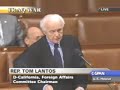 Iraq Troop Surge Debate : Tom Lantos - antiSurge