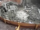 spraying of pool 8.19.2008
