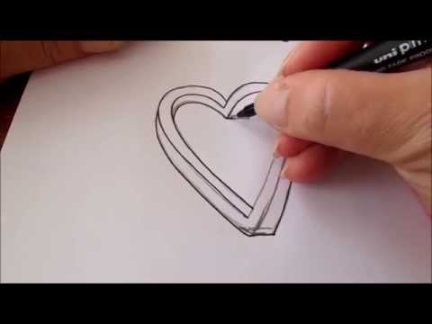 how to draw impossible heart