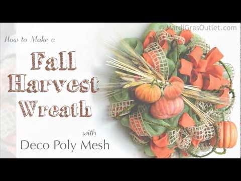 how to make a harvest wreath