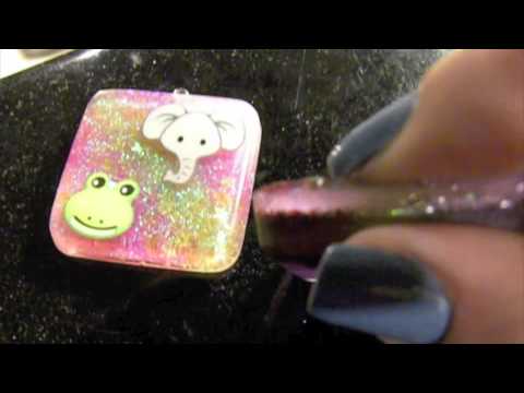 How to add Eye Pins to Resin Pieces