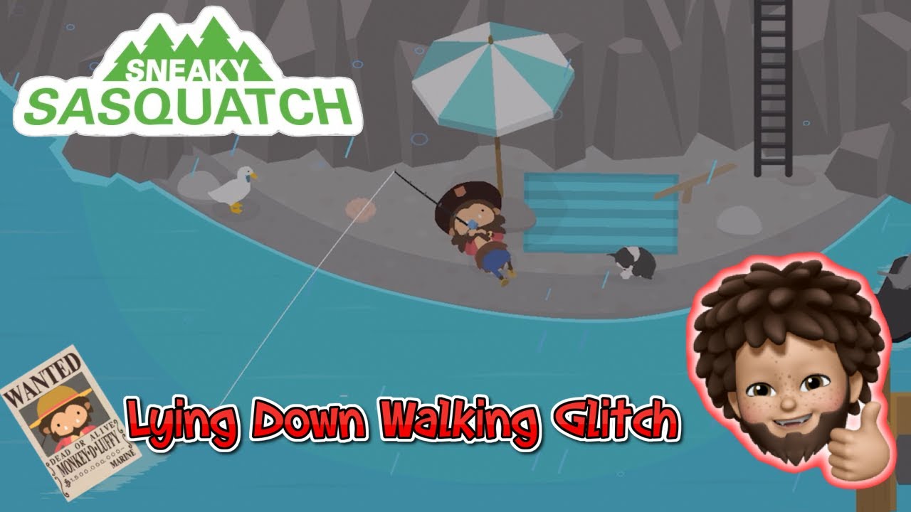 Sneaky Sasquatch - Lying down walking glitch