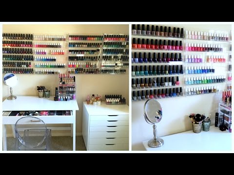 how to organize nail polish