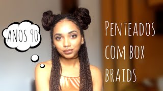Peinados para box braid y rizado