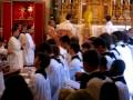 A moment during the litany