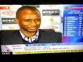 patrick vieira press conference at manchester city this is courtesy of sky sports news