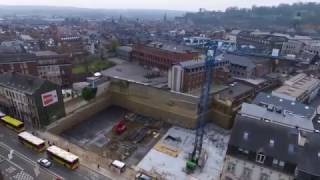 Chantier boulevard Melot : Vu du ciel